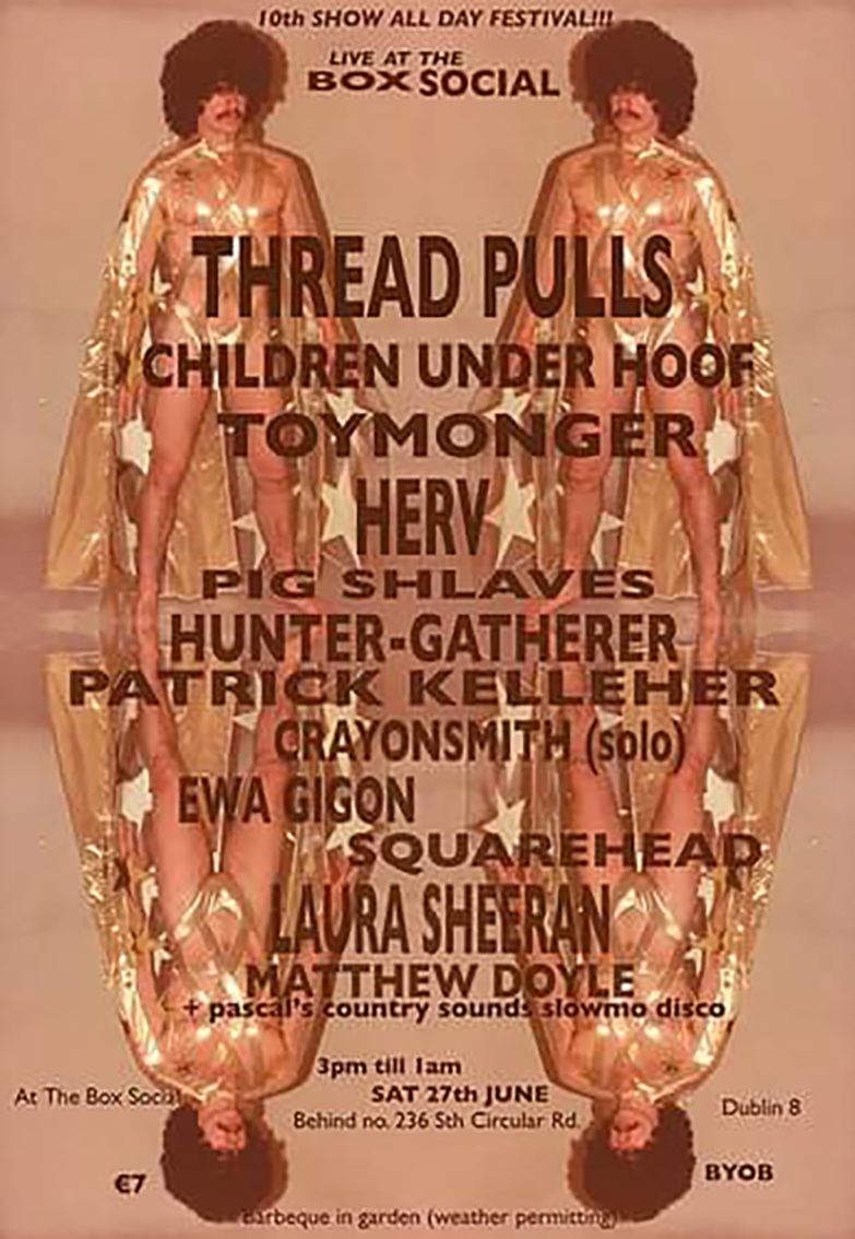 <p>Flyer for Box Social All Day Festival (2009). (Designer unknown).</p>