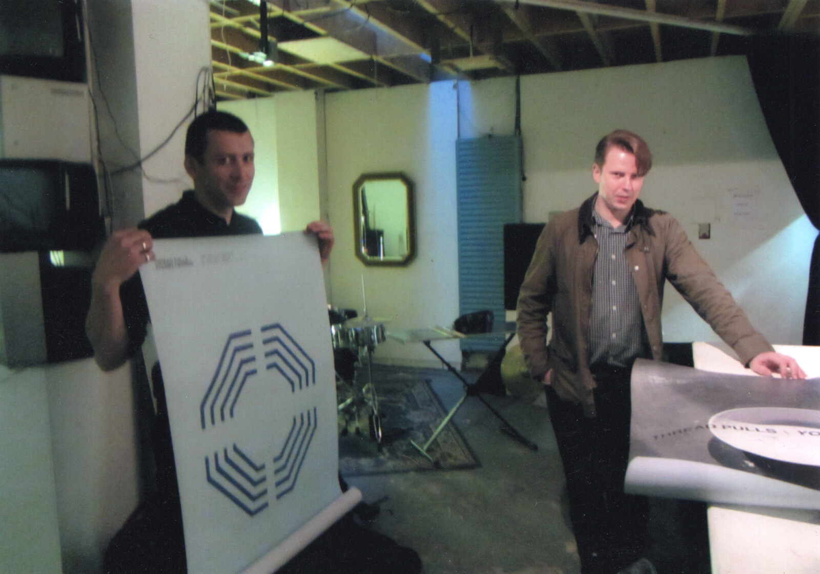 <p>Maybury, P. & Duffy, G. at the Joinery (Photo: Driscoll. M)</p>