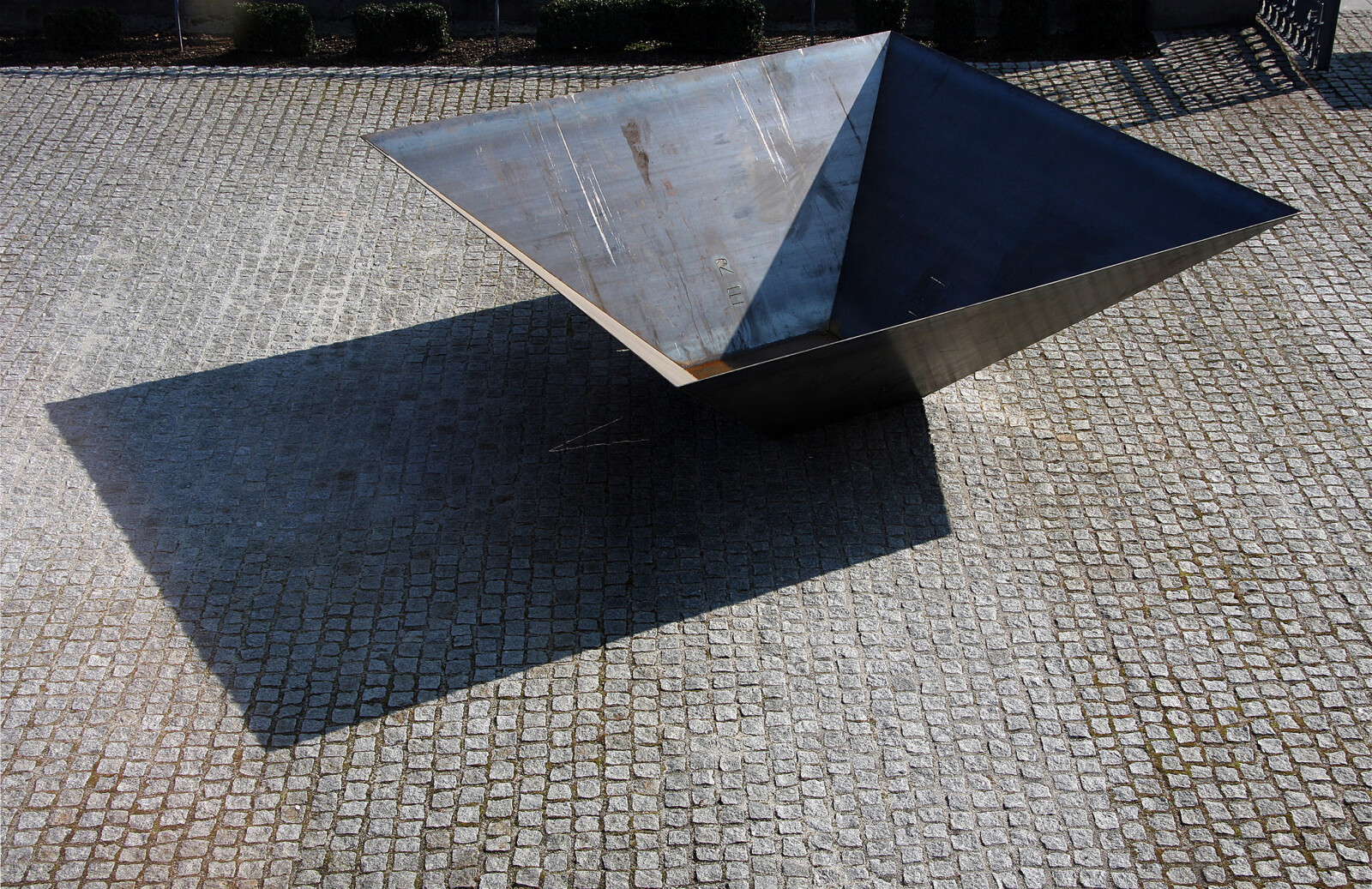 <p>Maybury, P. and dePaor. T. (2010),&nbsp;<em>Temperance</em>, mild steel, 3000 x 3000 x 1000mm. Installation view (2010) <em>EV+A</em> 2010, Hunt Museum, Limerick; installation view <em>I See Earth: Building and Ground</em> (2022) VISUAL, Carlow. (Photographs: Maybury, P.).</p>
