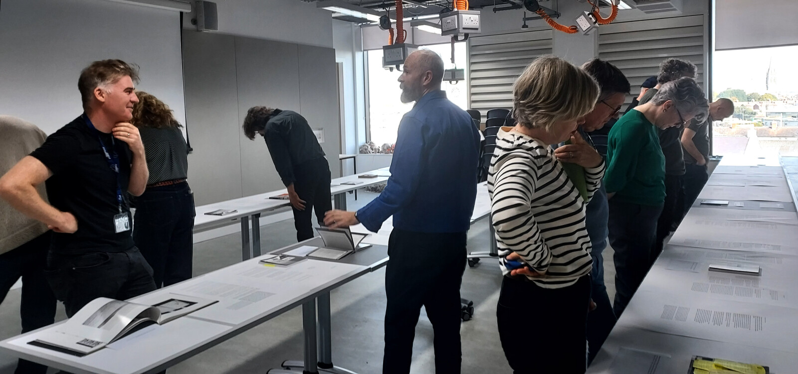 <p>Maybury, P. (2023) ‘Make Ready: Productive Disruption and Interstitial Sites of Graphic Design Practice’, Roundtable ‘spatial presentation’, TU Dublin, 9 October 2023.&nbsp;(Photograph: Maybury, P.).</p>